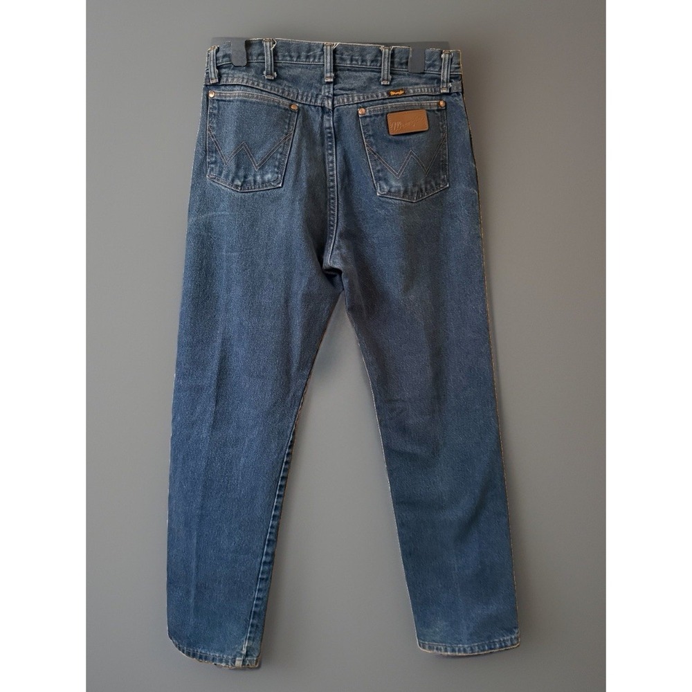 Wrangler Cowboy Cut Jeans Medium Wash Men's Tag 34x32 Measures 32x30.5 - Picture 9 of 9